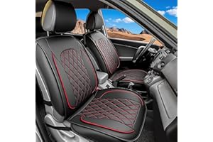 LINGVIDO Car Seat Covers – Premium Nappa Leather Full Set for Front & Rear Seats, Durable, Comfortable, Easy to Install, Fits Most Cars, Sedans, SUVs – Ideal for Commuters, Families & Road Trips