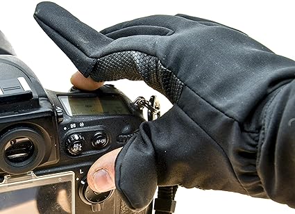protastic Fotografen 'Finger Handschuhe (Paar) – Betrieb Ihres Kamera in kalten Extreme Orte – Pop Out Finger & Daumen.