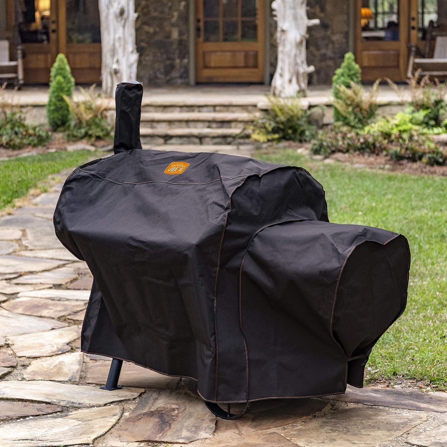 Oklahoma Joe’s Highland Offset Smoker Cover, Black : Garden & Outdoor