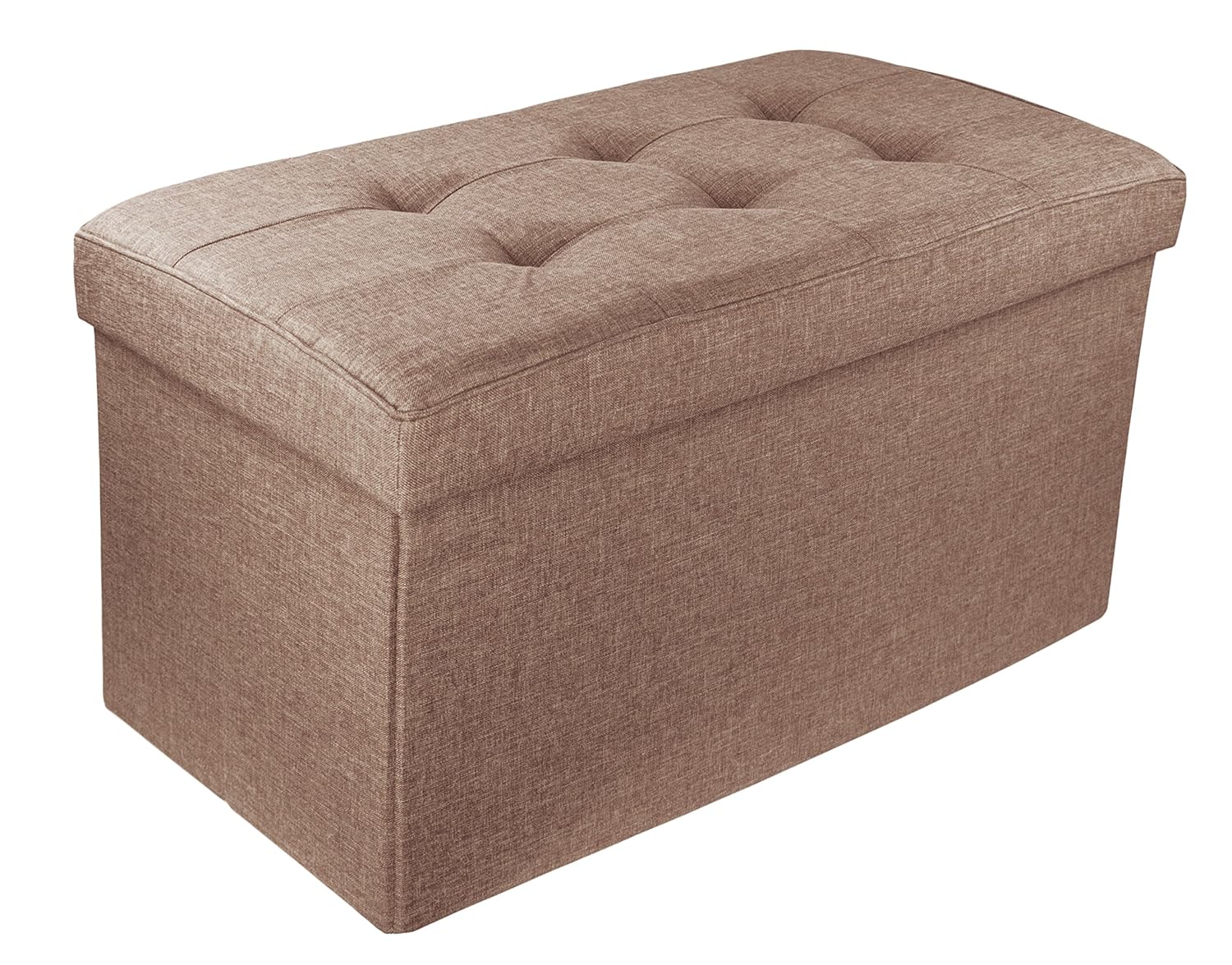 Best storage ottoman taupe tufted