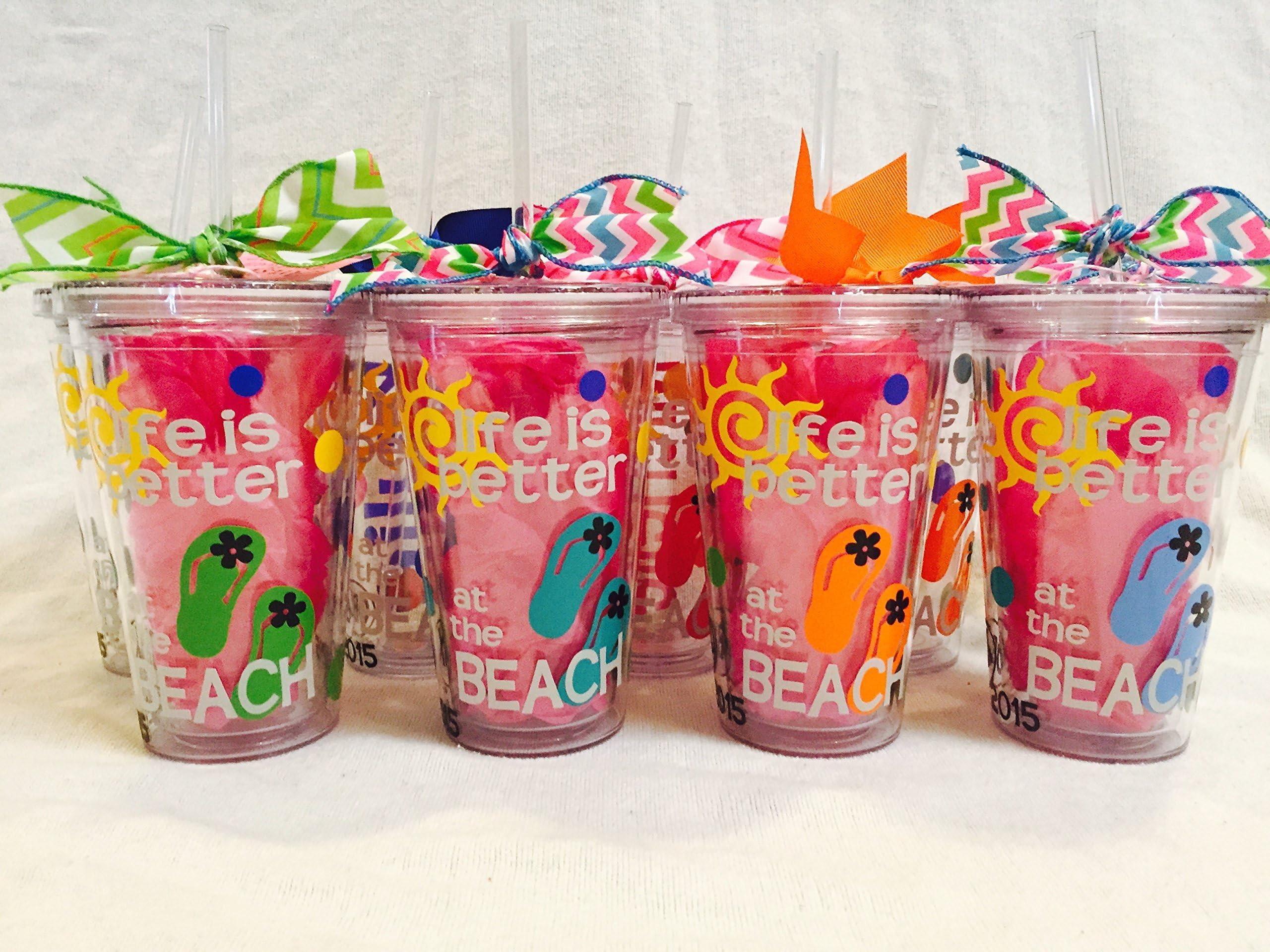 Beach Tumbler, Life is better at the Beach, family vacation tumblers (one tumbler)