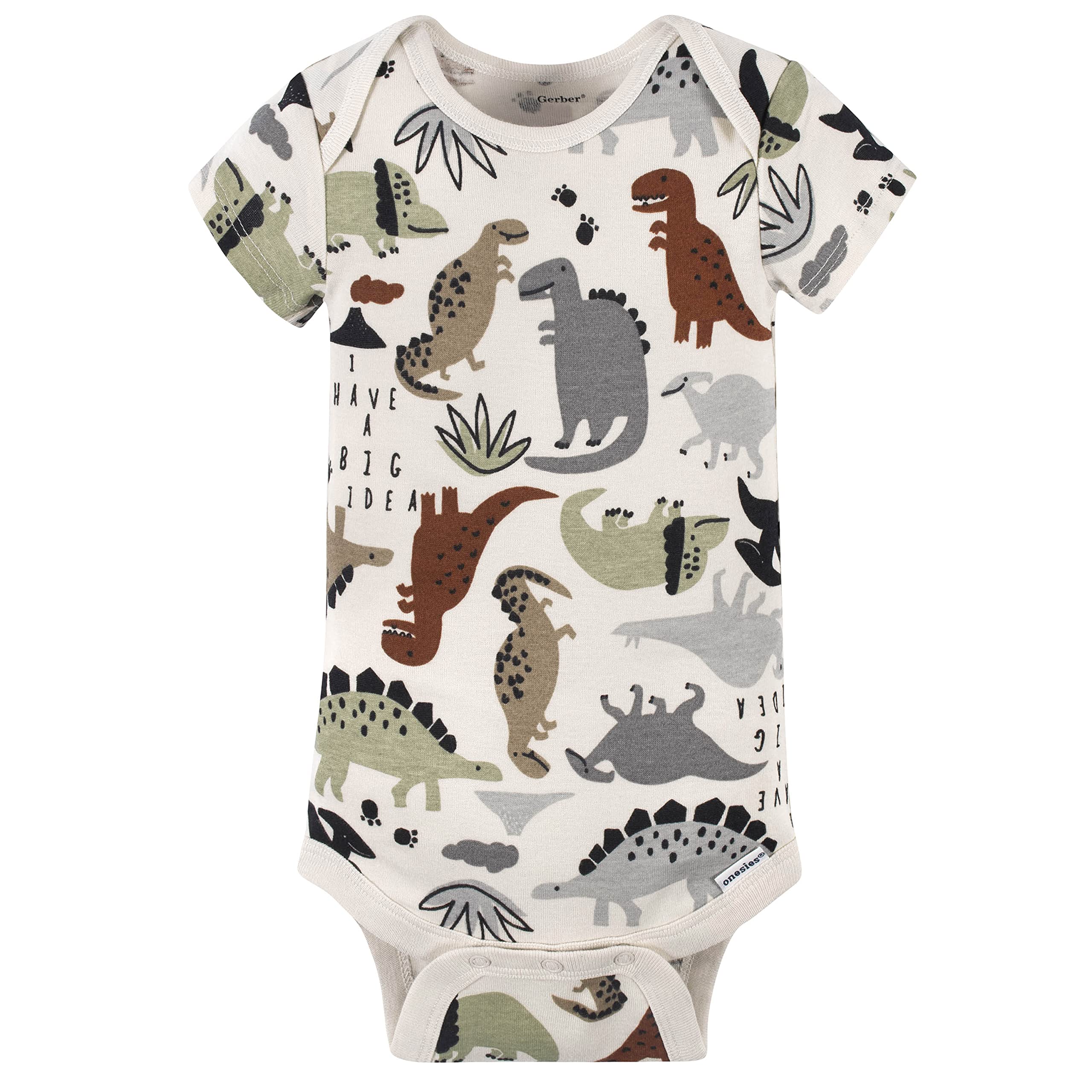 Gerber Baby Boys' 4-Pack Short Sleeve Onesies Bodysuits