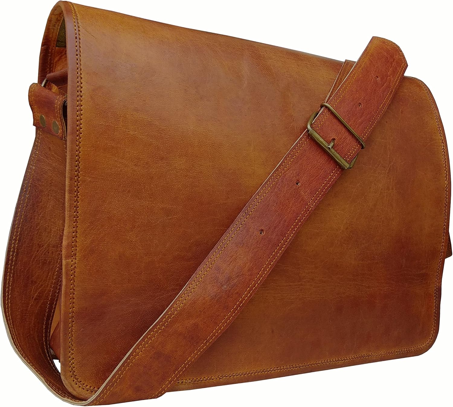 Cuero 16" Leather Shoulder Messenger Satchel Laptop Leather Messenger