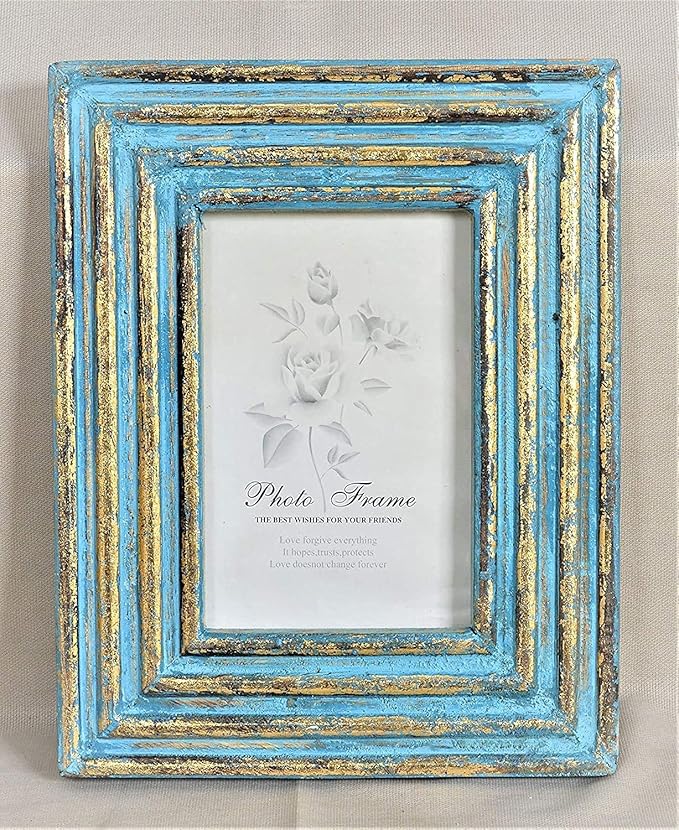 Decorous Shoppee Wooden TableTop & Wall Hanging Photo Frame/Vintage