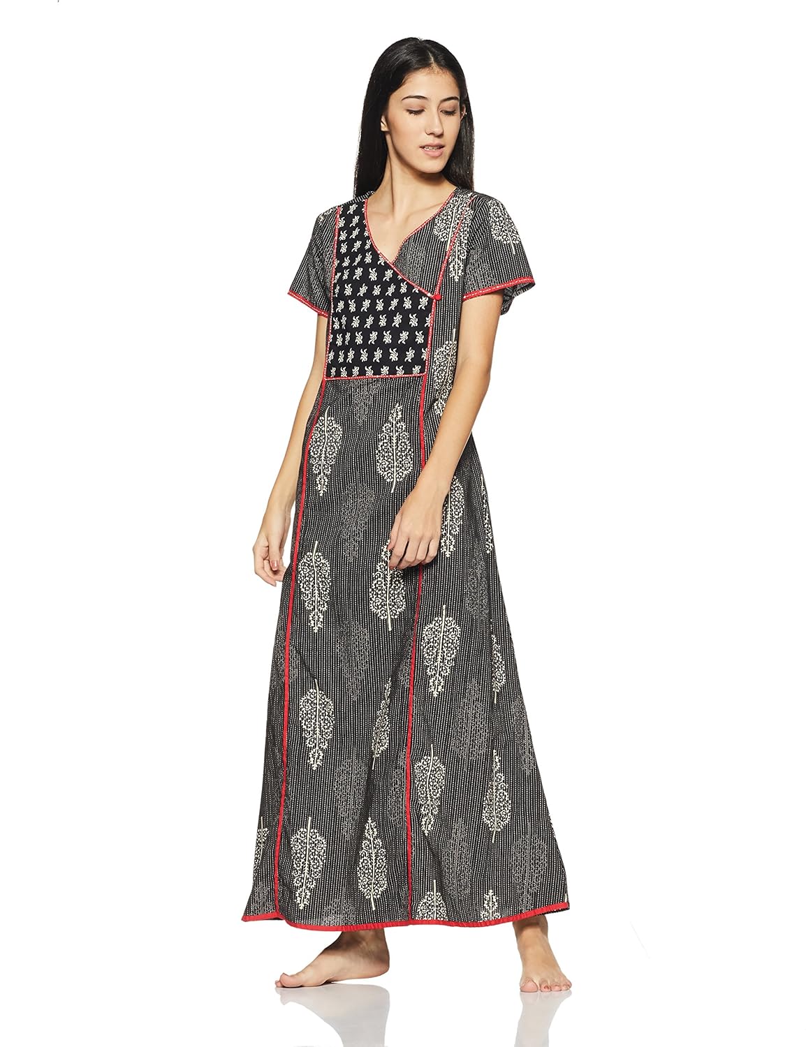 shyla by fbb women's dressing gown