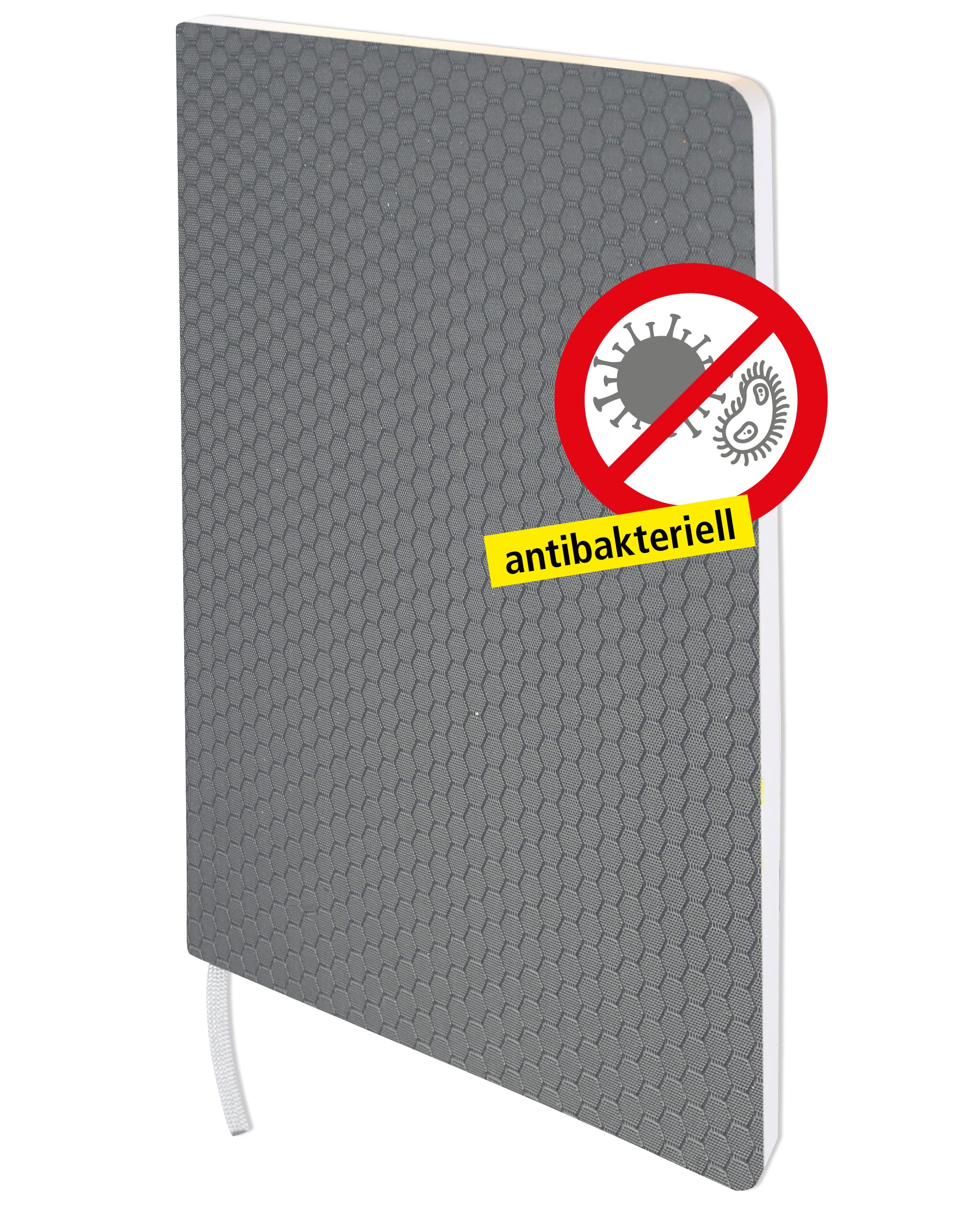 Online Be.safe Bullet Journal Black DIN A4 | Antibacterial & Antiviral Surface | 192 Dotted Inner Pages | Hardcover Notebook | Notebook 80 g/m² FSC Paper for Notes & Sketches | Bookmark