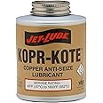 Jet-Lube Kopr-Kote - Copper Based | High Temperature | EP Lubricant | Anti-Seize | Military Grade | Low Friction | Water Resistant | 1/2 Lb.