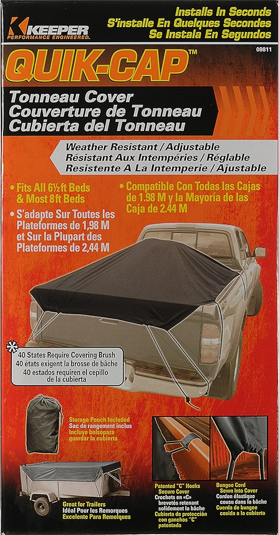 Keeper 09811 Quik Cap Tonneau Cover Tonneau Covers Amazon Canada