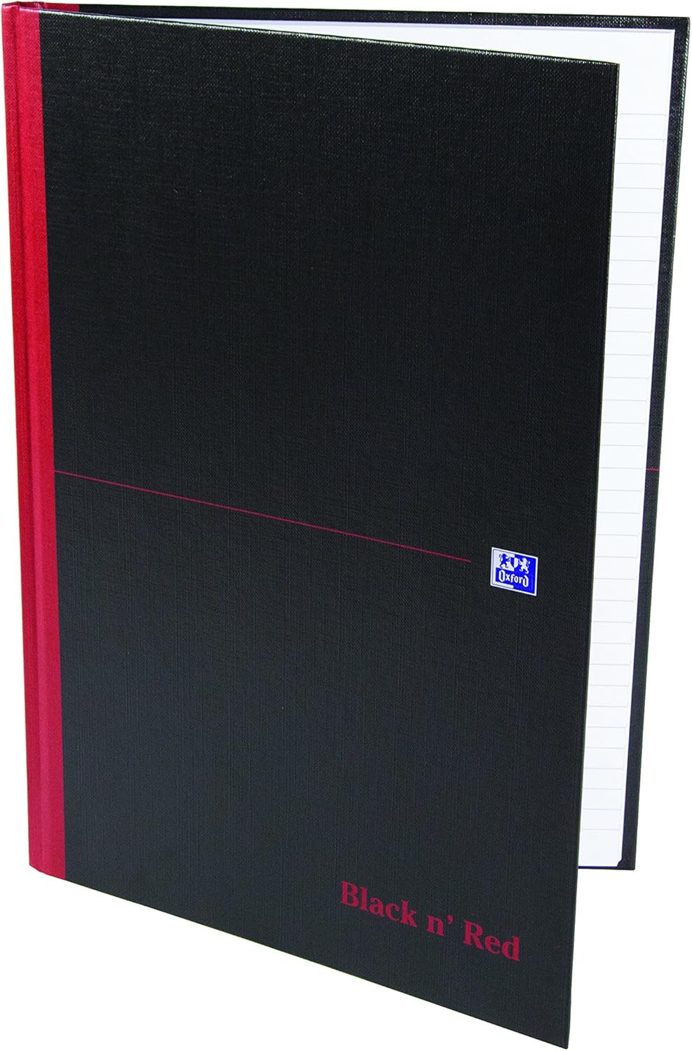 Oxford Black n' Red Hardback Notebook A4 Notebook, /m², Squared, Pack of 1 - Image 4