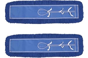 36" Industrial-Grade Cotton Dust Mop Head Refills, Perfect Replacement for Busy Home, Gym, Commercial Spaces, Heavy-Duty Mop 