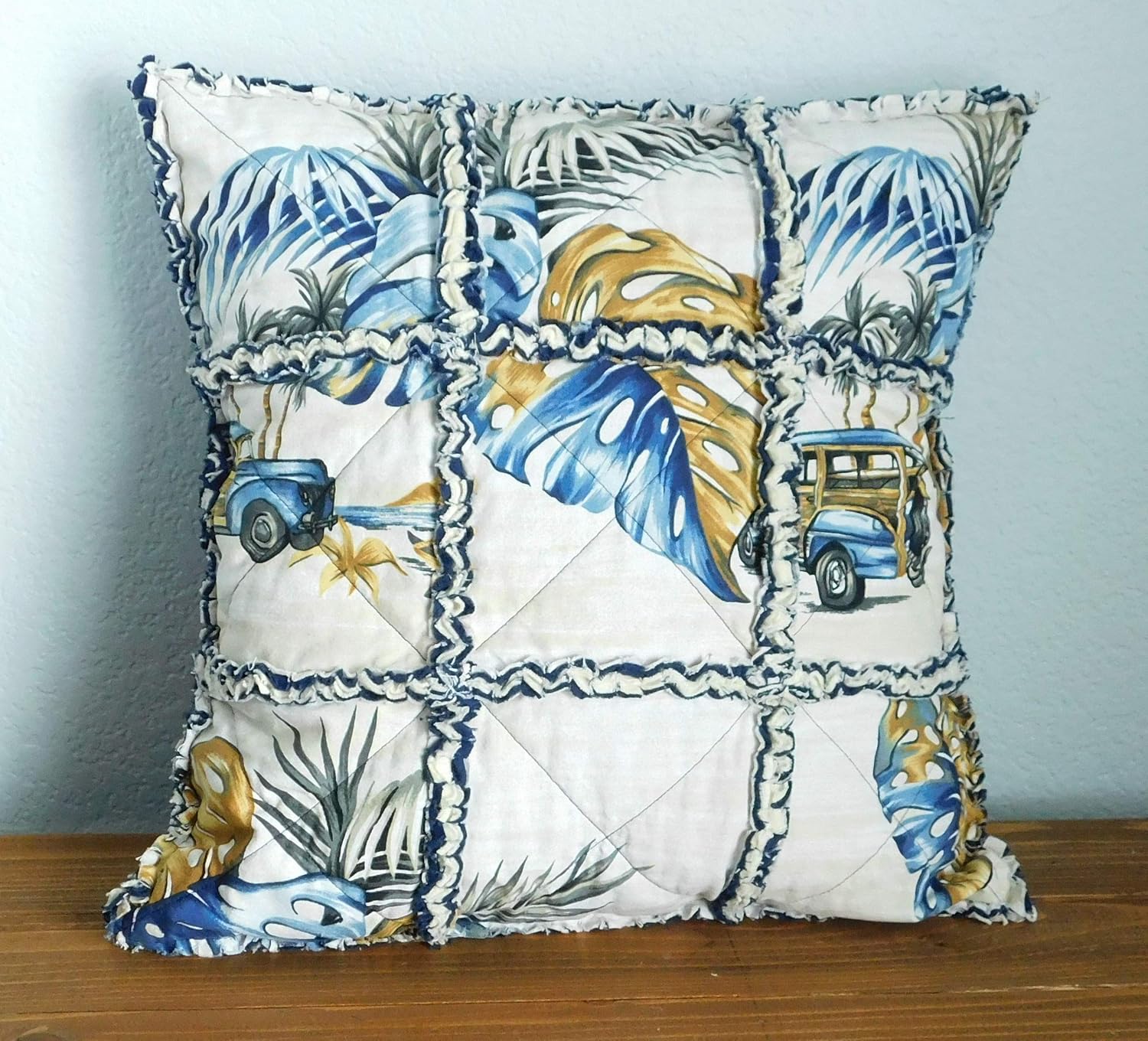 Amazon Com Hawaiian Print Throw Pillow 16 X 16 With Insert