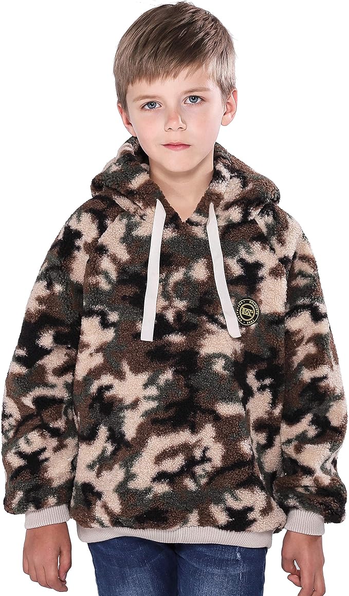 red faux fur hooded jacket