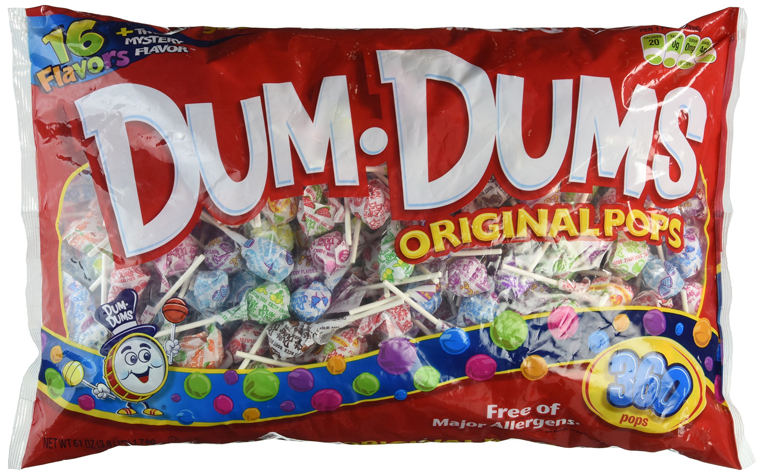 Dum Dums Pops Lollipops Candy, Assorted Flavors, 155Count pack (Pack of 2 Pounds) Amazon