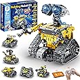 Sillbird Robot Building Kit with Remote Control Gifts for Kids Boys Ages 8-13, Coding STEM Robotic Technic Racer Car Toys for