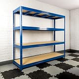 BiGDUG Heavy Duty Garage Shelving Unit 4 Tier 600kg per Shelf 2400kg Bay view 2