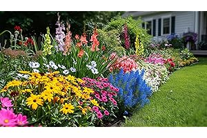 TOUCH OF ECO Amazing Deal - Complete Spring & Summer 100 Bulbs Blooming Flower Garden - Beautiful Flowers That Will Attract Bees, Butterflies & Hummingbirds and Other Pollinators - Easy to Grow 1000's Sold