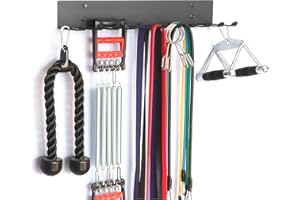 LOVIND Multi-Purpose Gym Equipment Storage Rack Resistance Bands Storage Hanger Barbell Rack Heavy Duty Gym Rack for Exercise Bands, Lifting Belts and Jump Ropes