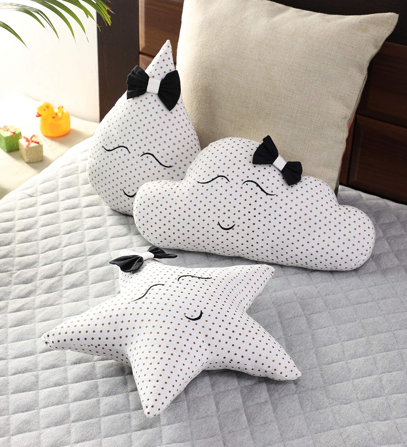 Oscar Home Soft Plush Cute Cloud Star And Water Drop Shaped Baby