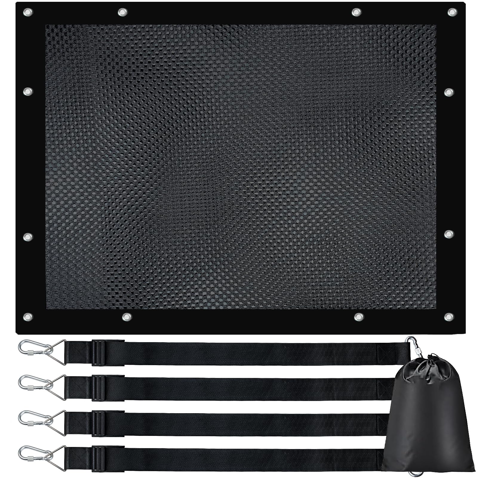 Photo 1 of Heavy Duty Cargo Net for Pickup Truck Bed, Double Layer 43"*51" Cargo Netting for Heavy and Light Long Distance Loads, Durable Cargo Net for Truck, Trailer, Pickup, Boat, Jeep, SUV