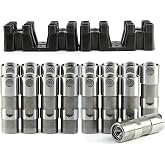 Hydraulic Roller Lifters and 4 Guides Trays Replace for 12499225 12595365 Compatible with Chevy GM LS1 LS2 LS3 LS6 LS7 4.3L 4.8L 5.3L 5.7L 6.0L Engine