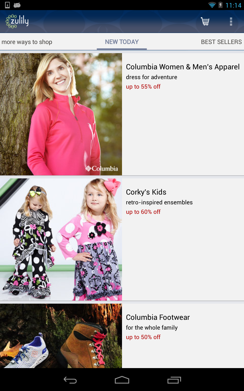 zulily Amazon.ca Appstore for Android