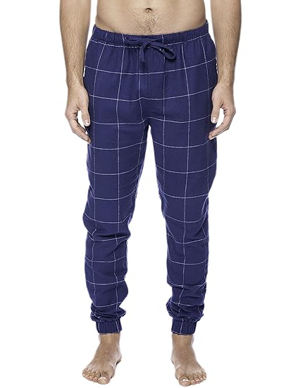 flannel joggers mens