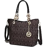 MKF Collection Shoulder Bag for Women, Vegan Leather Handbag Purse Top-Handle Crossbody Bag Tote Bag by Mia K
