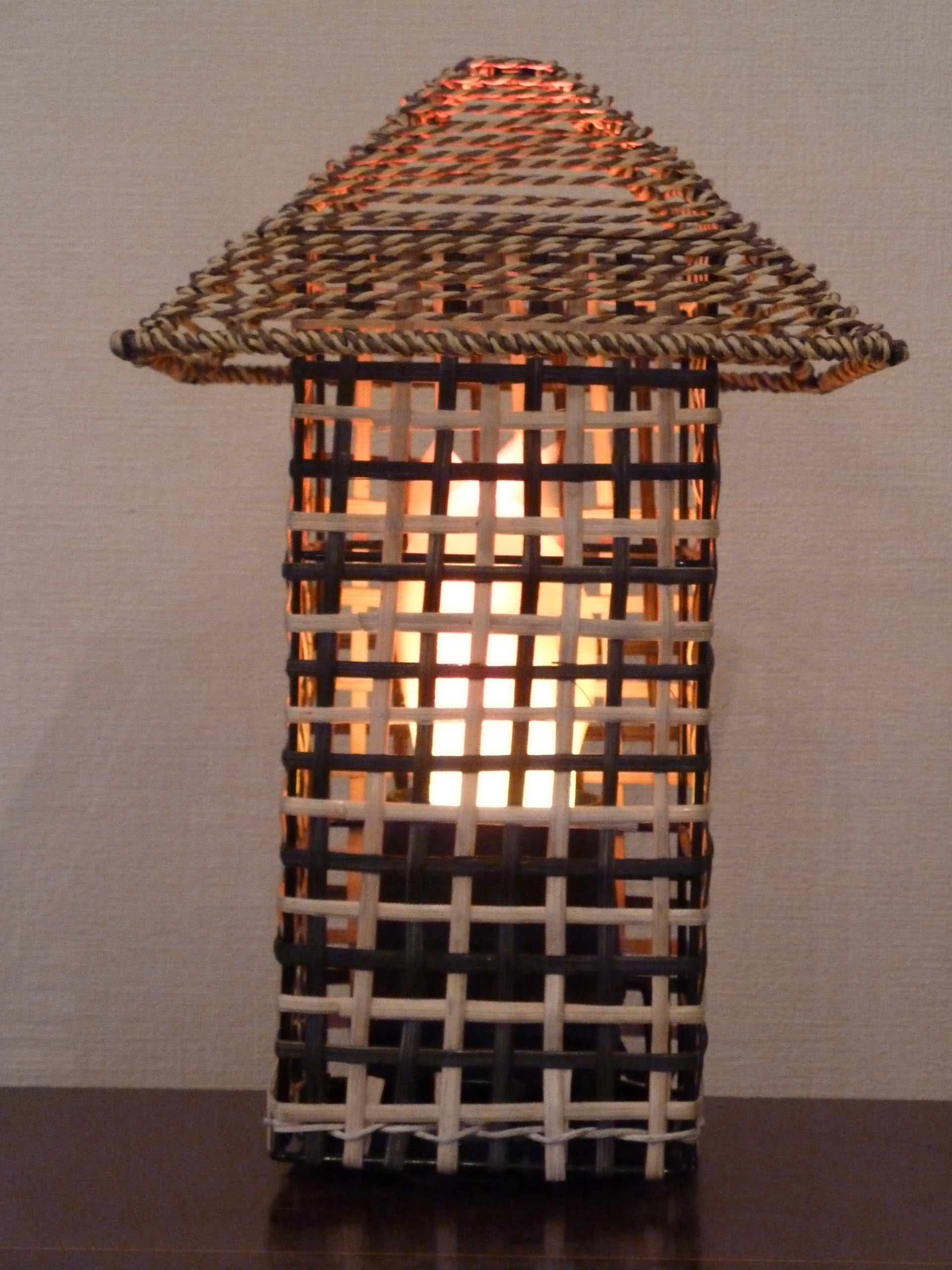 Luxa Flame light Chessboard Design Silk Flamelamp/Light Oriental look lamp [Energy Class A+]