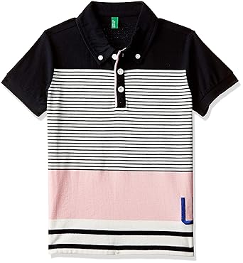 Boys Regular Fit Striped Polo