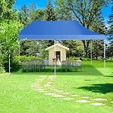COBIZI 3x6m Pop Up Gazebo Tent with Removable Sidewalls, Light Blue view 6