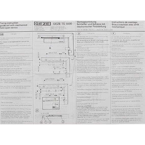 Heimwerker Geze Feststelleinheit Rastfeststellung Fur Gleitschiene Ts 5000 Ts 3000 Fensterbeschlage Schlosser Metagal Com Br
