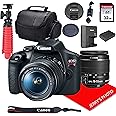 Canon EOS Rebel T7 DSLR Camera w/ 18-55mm F/3.5-5.6 is II Lens + 32GB SD Card + More (Renewed)