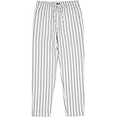 J.Crew Mercantile Women's Drawstring Pant (10, Ivory Antique Navy Striped)