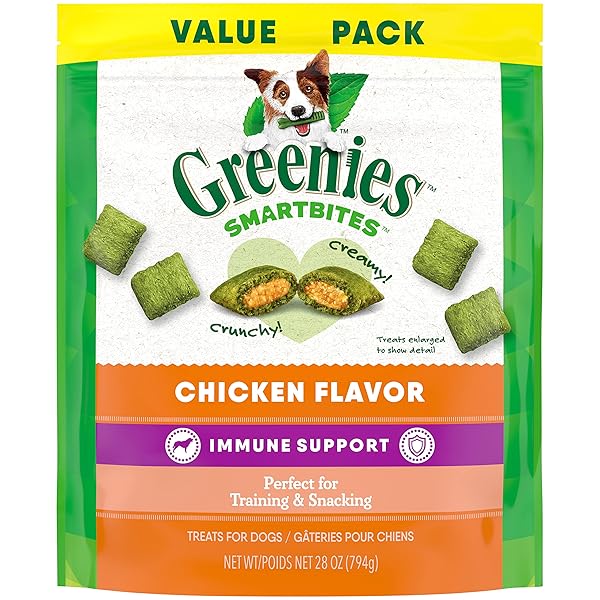 GREENIES SMARTBITES IMMUNE SUPPORT CRUNCHY & SOFT DOG...