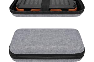 TOCCOOL Solar Power Bank Carrying Case - Portable Hard Travel Storage Box for Solar Chargers, Compatible with Rasbes 38800mAh