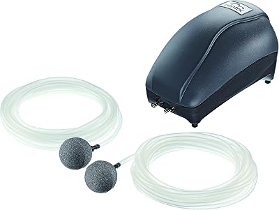 Pontec PondoAir Set 450 6 Watt Pond Air Pump Dual Outlets IP44 Quiet