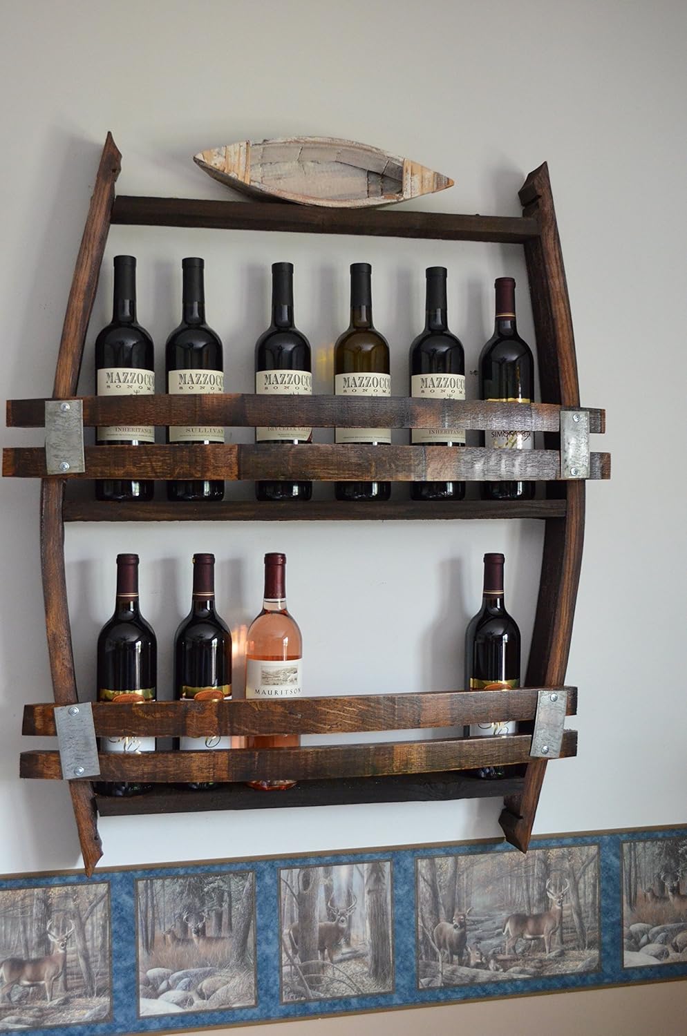 Amazon Com Wine Barrel Wine Rack Handmade easy diy wine rack on Amazon Com Wine Barrel Wine Rack Handmade