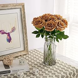 IUKnot Artificial Rose 10pcs Open Flower Bouquet