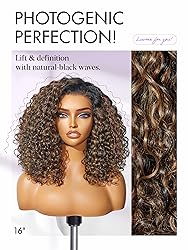 LUVME HAIR 100% Human Hair Wigs Curly Deep Wave