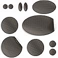 aZengear Repair Patches for Jackets, Tent, Shoe Toe, Air Mattress, Inflatables, PVC Gear - Waterproof, Self-Adhesive, Tear-Cold-Heat-Resistant, Down Puffer Coat (11 Pcs, Charcoal Brown)
