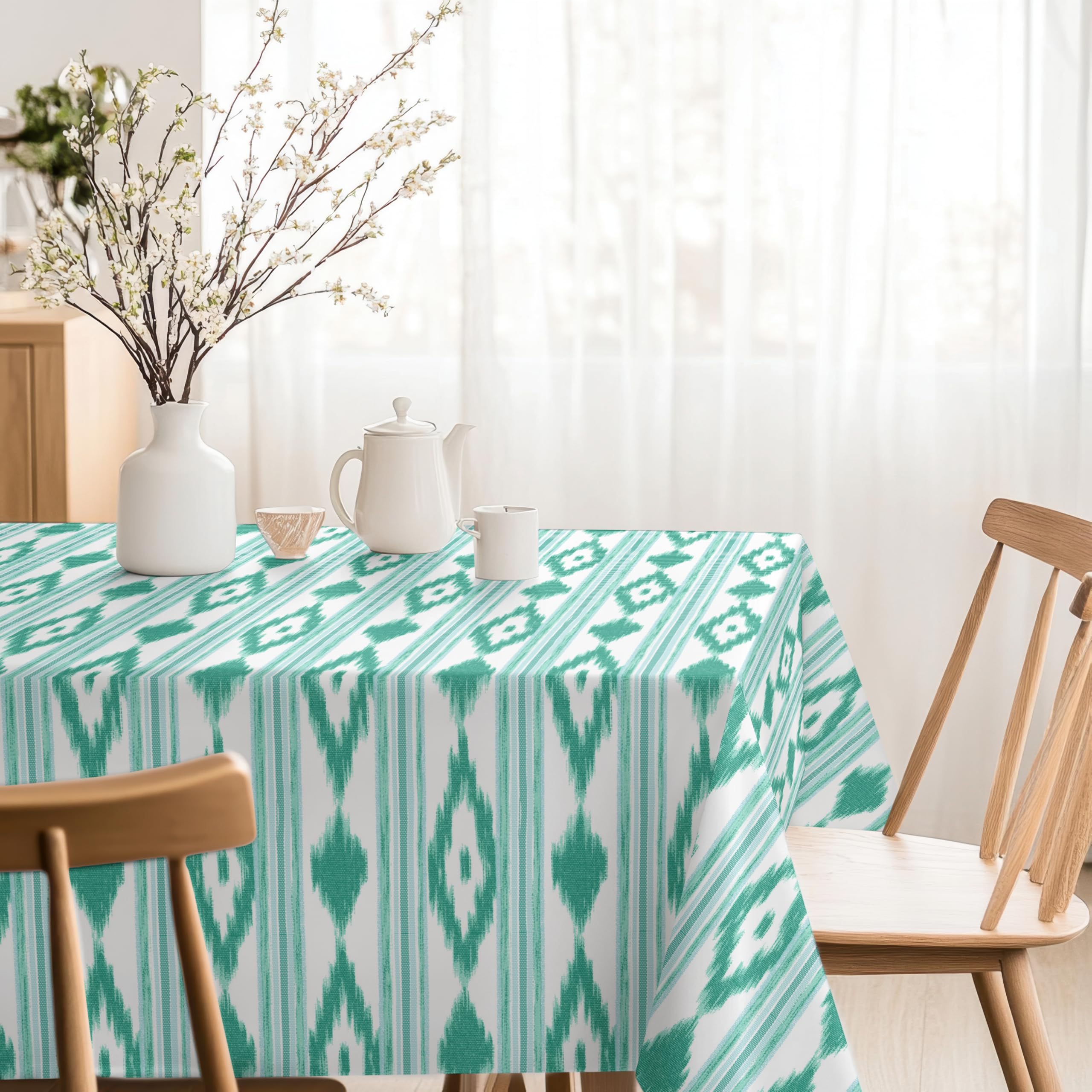 Martina Home Tablecloth Resin Islands Turquoise 140 Round — image 1