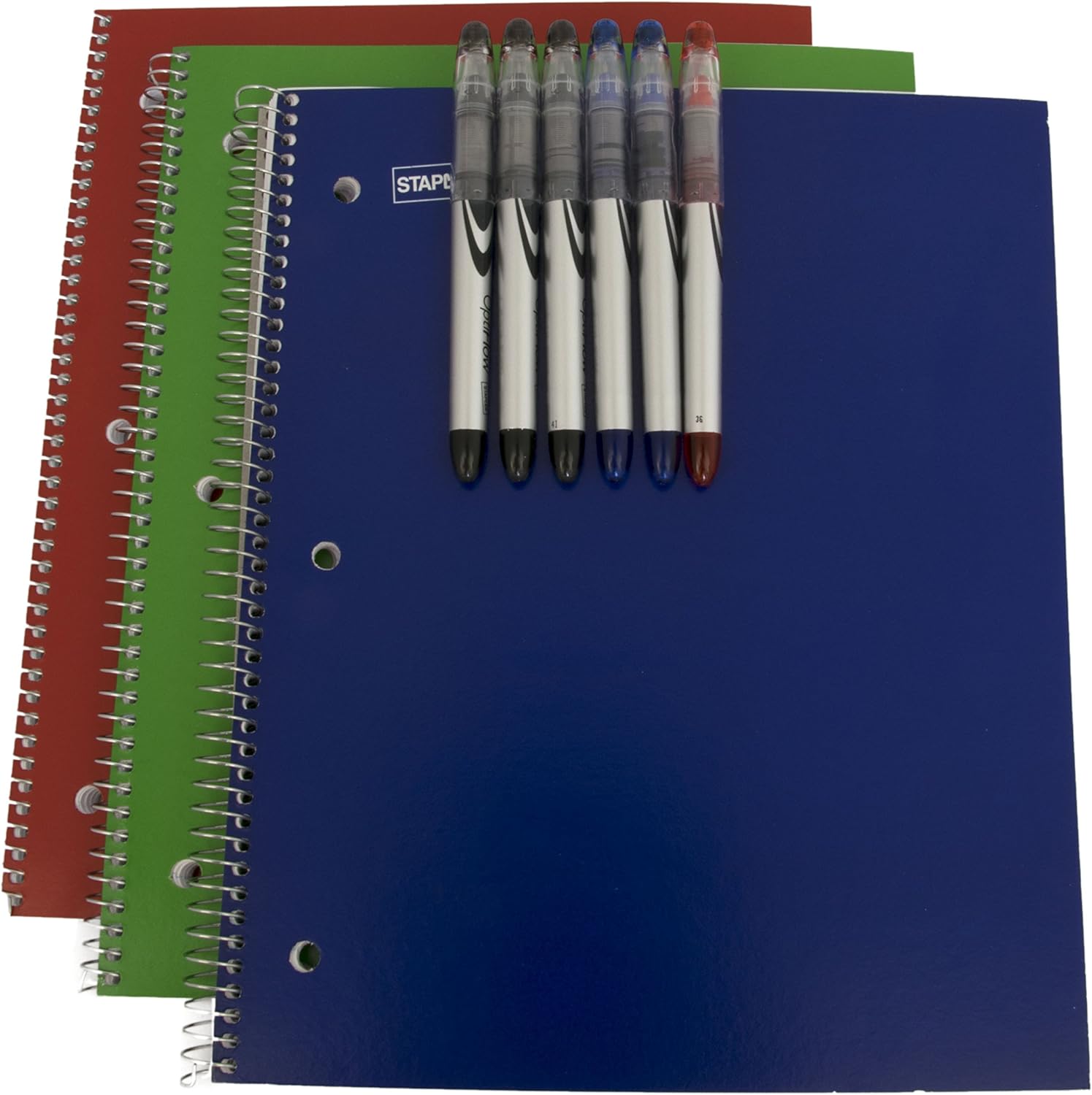 Staples 1Subject Notebook Bundle 3 Pack of College Ruled