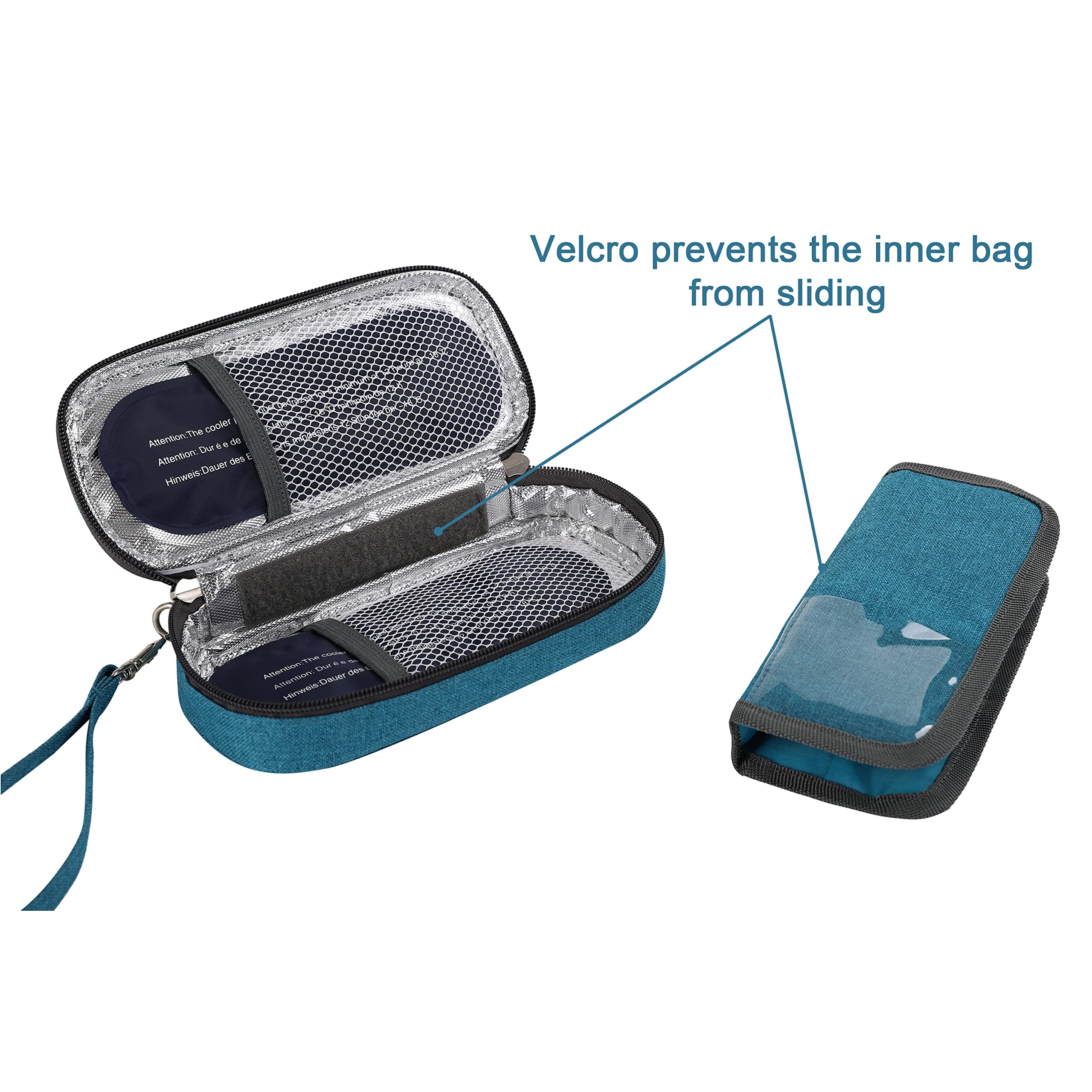 apollo walker Insulin Cooler Travel Case Diabetic Medication Cooler with Ice Packs and Insulation Liner insulin cooler travel case tsa approved