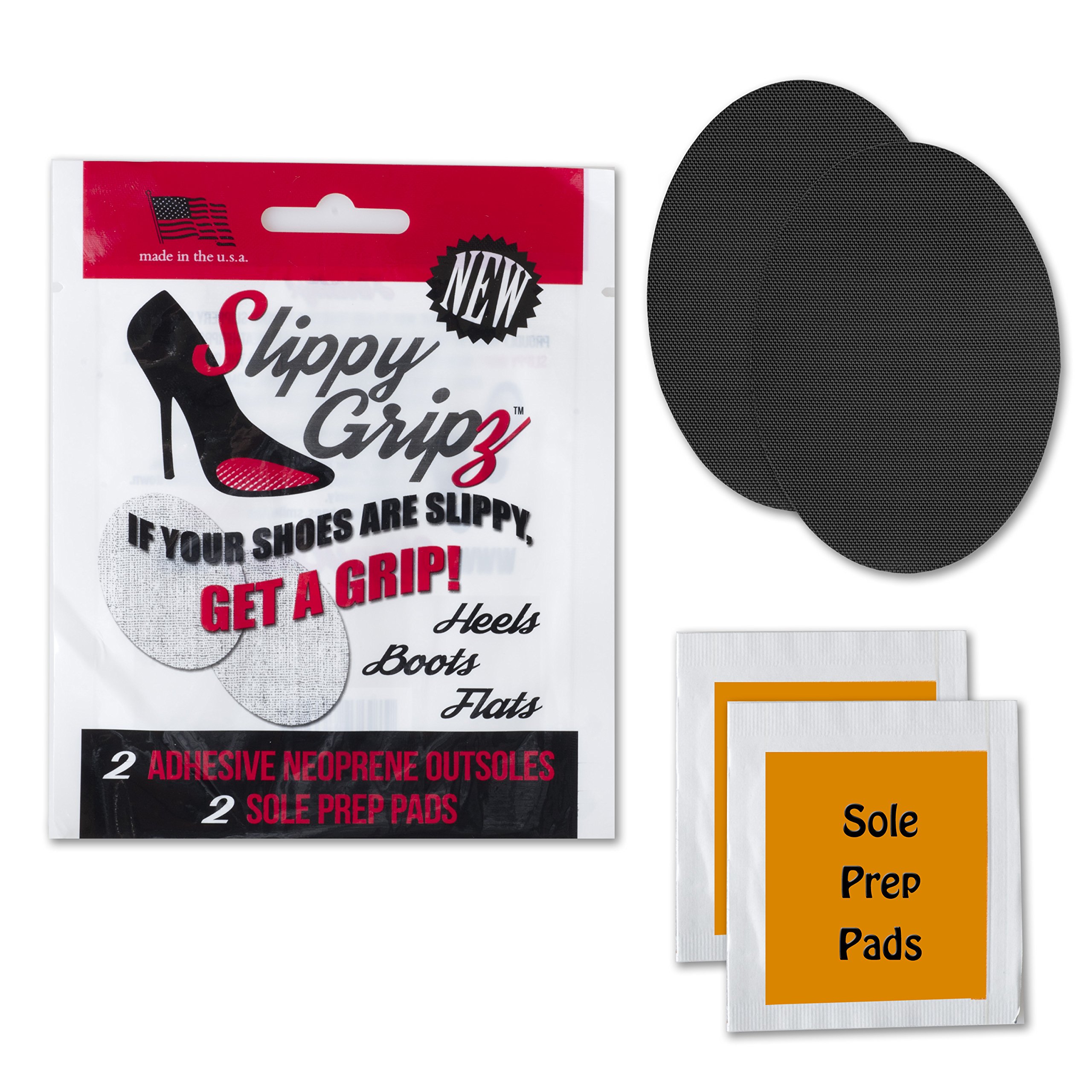 Slippy Gripz NonSlip SelfAdhesive Weatherproof Neoprene Shoe Traction