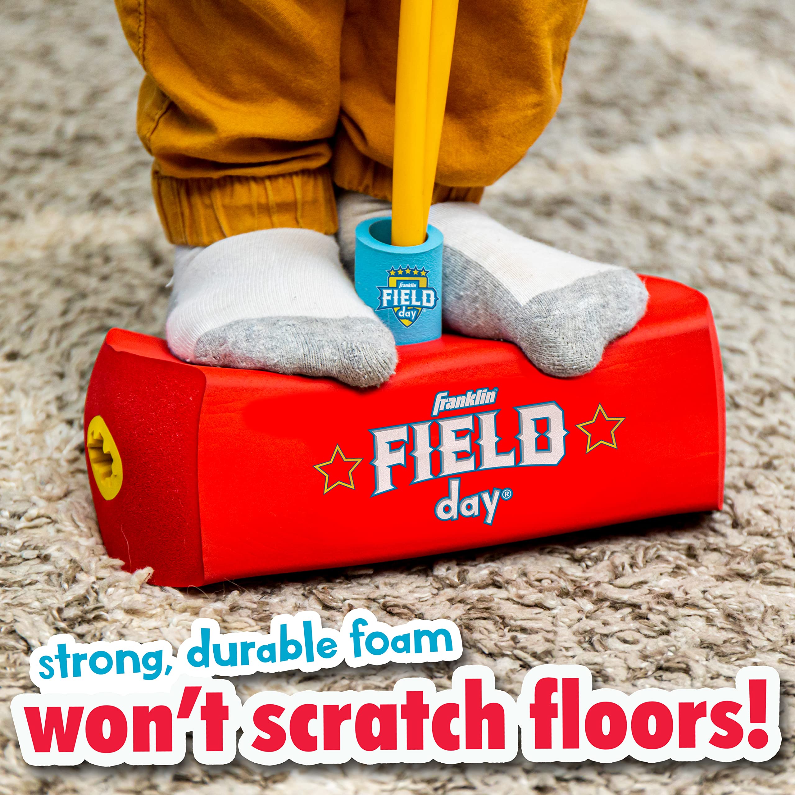 Franklin Sports Field Day Kids Toy Pogo Stick - Kids Foam Pogo Jumper + Hopper Toy for Ages 3+ - Perfect for Indoor + Outdoor Toy Pogo Stick - Boys + Girls Foam Pogo Jumper Ages 3+
