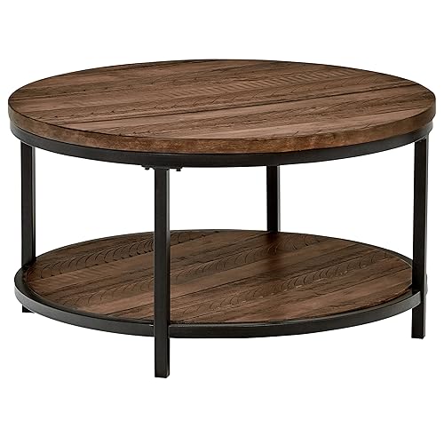 Round Industrial Coffee Table Amazon