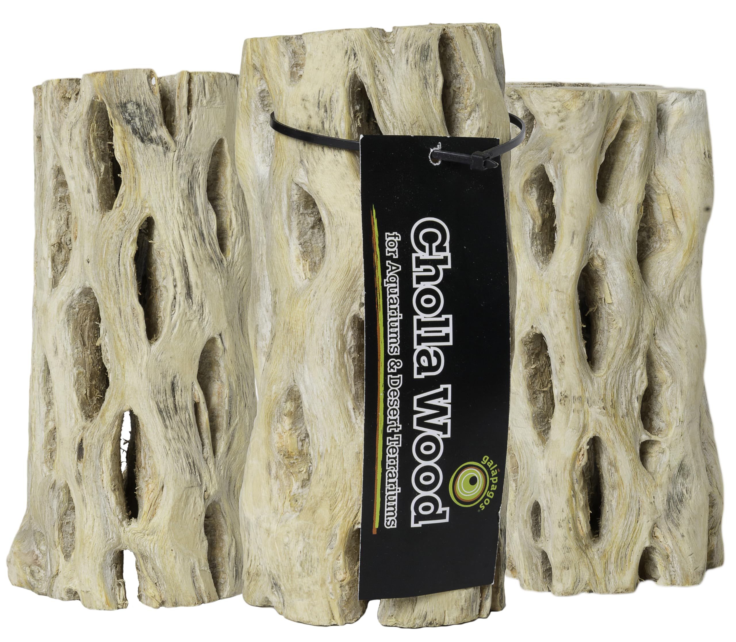 Galapagos 05270 Cholla Wood for Aquarium (3 Pack), 6", Natural