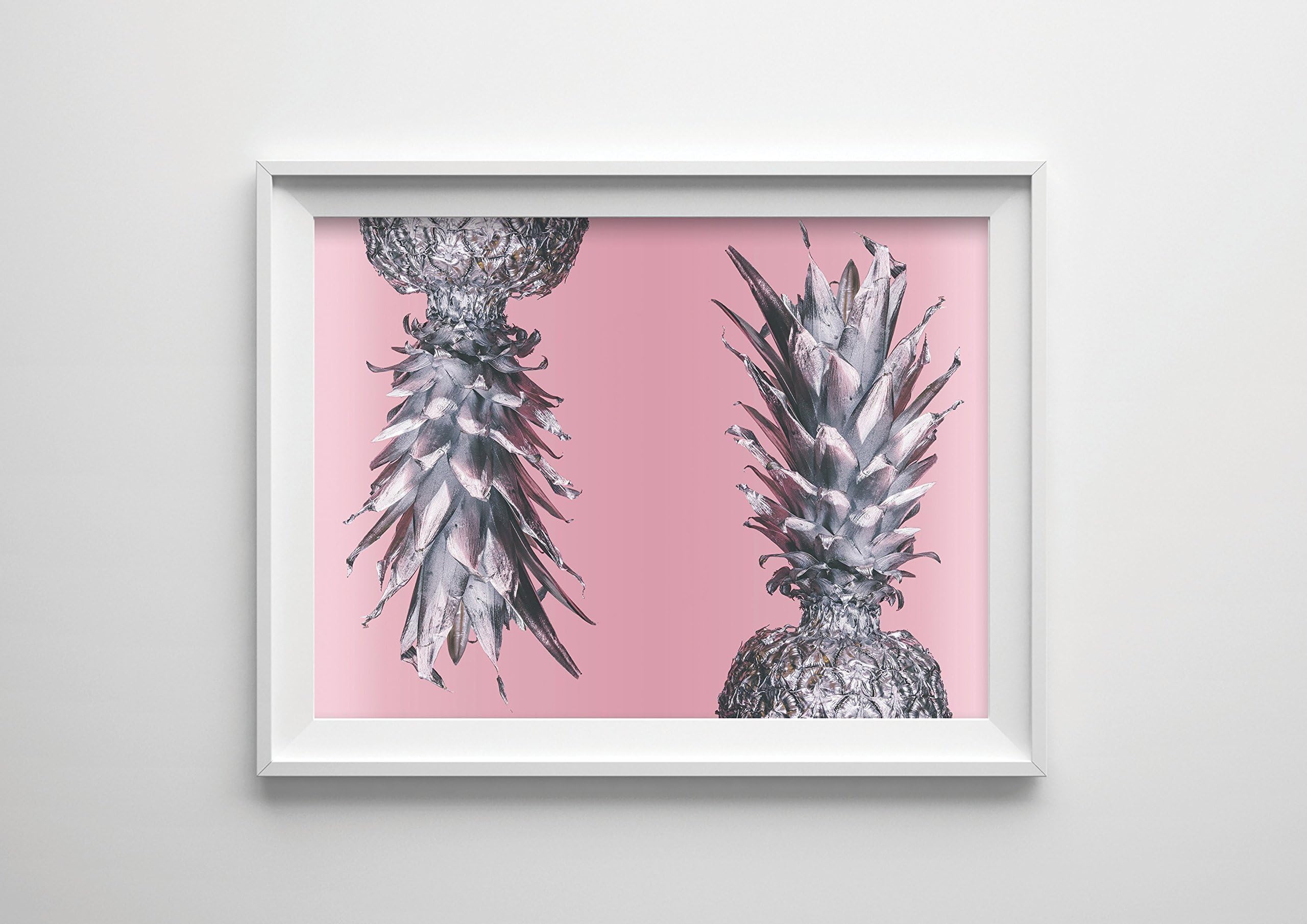 "Double Silver Pineapple on Pink" Art Print Photography 8x11.5