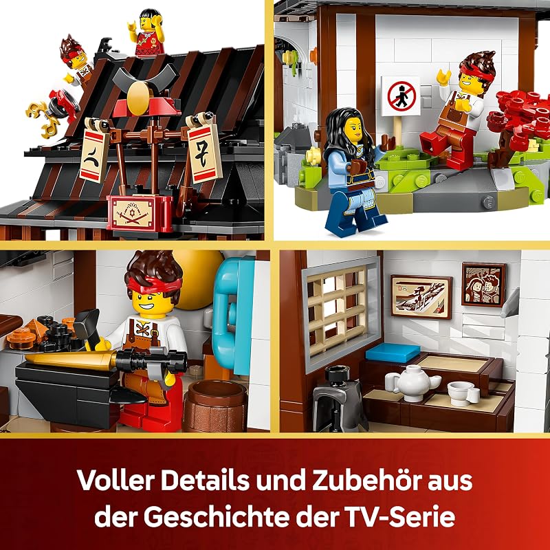 NINJAGO 15-jähriges Jubiläum: Vier-Waffen-Schmiede - Ninja Haus Spielzeug mit sammelbarer Minifigur und Sammelkarten - Nostalgisches Geschenk für Jungen ab 14 Jahren und Erwachsene Fans - 71858 — Foto 4 von 8