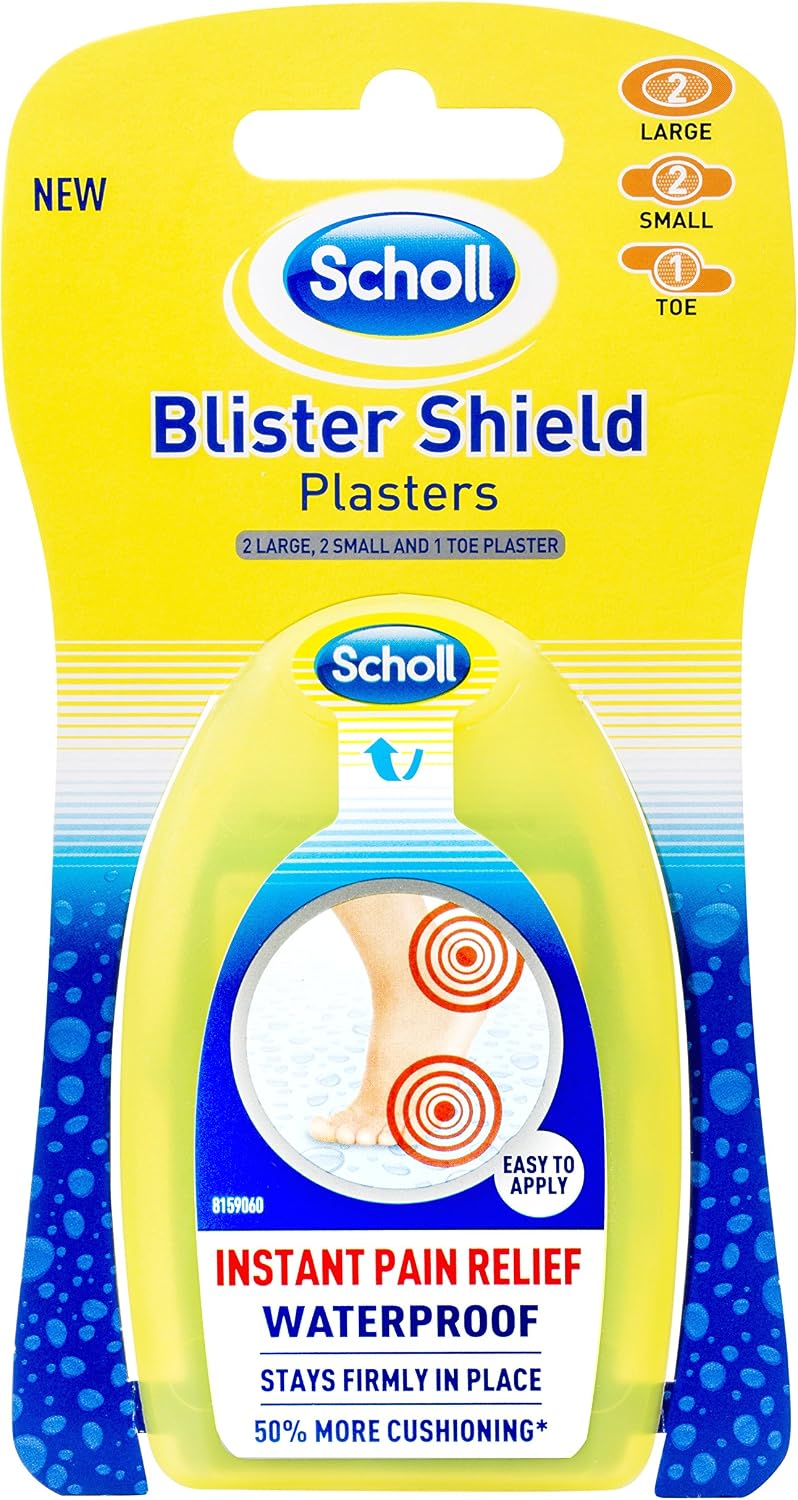 Scholl Mixed Toe Blister Shield 5 Plasters, 3 Count (Pack of 1)